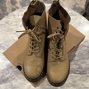 Dr. Martens Tan Leather Boots